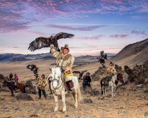 Kazakh eagle hunter