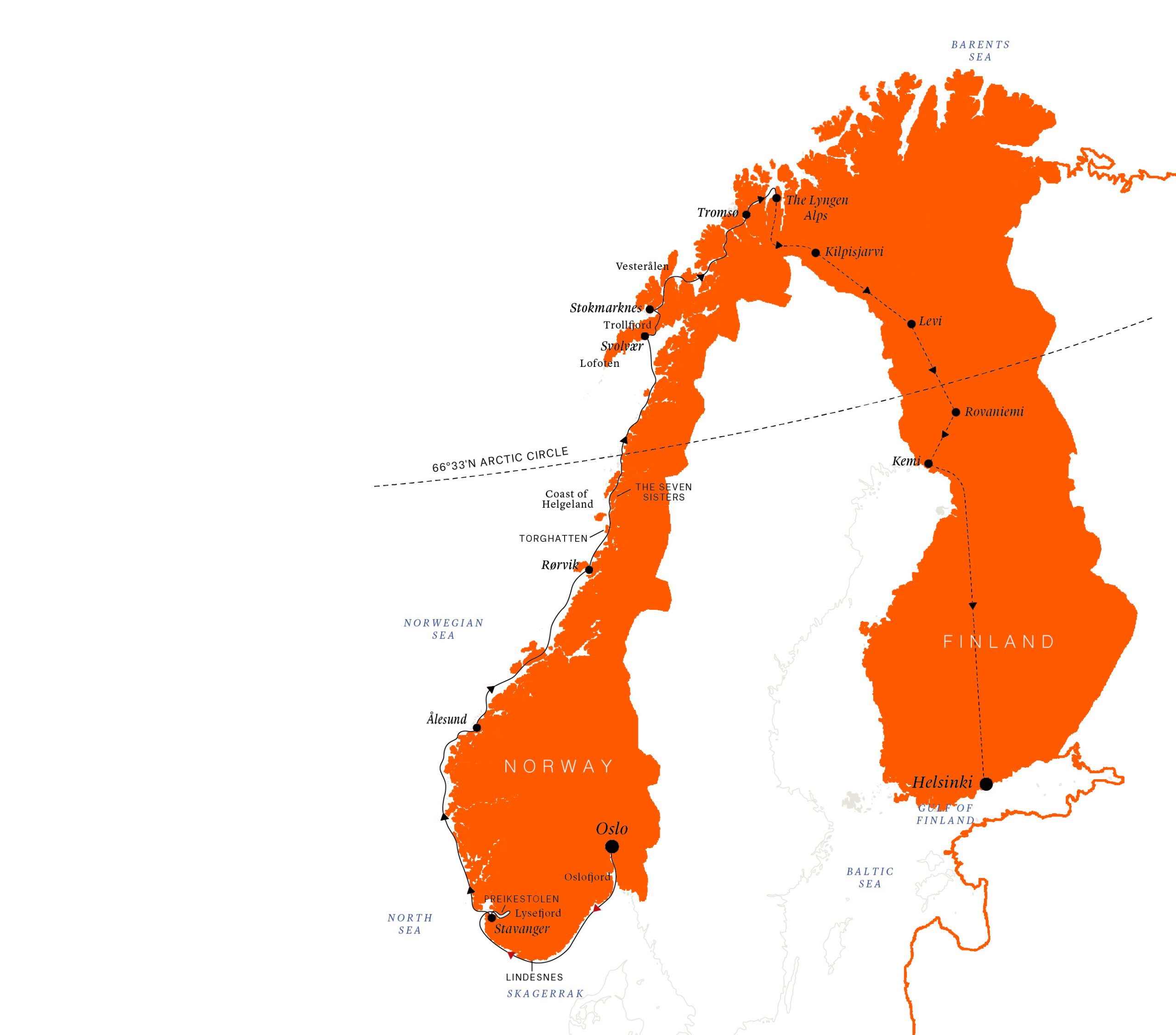 Northern Lights in Style Map