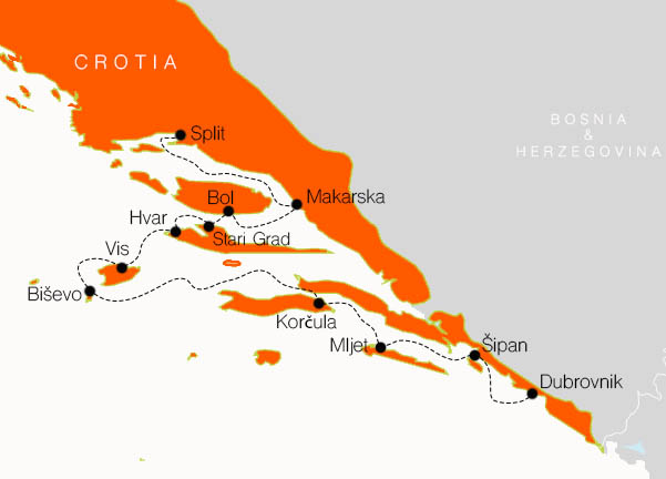 Sail Croatia MAP KL7