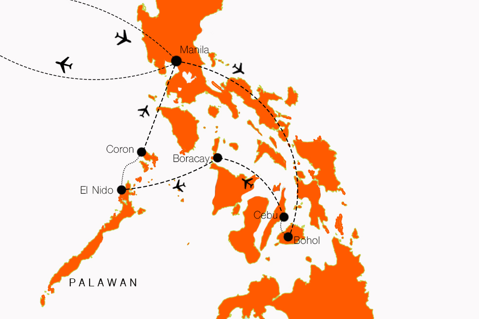 15 Day Ultimate Philippines MAP