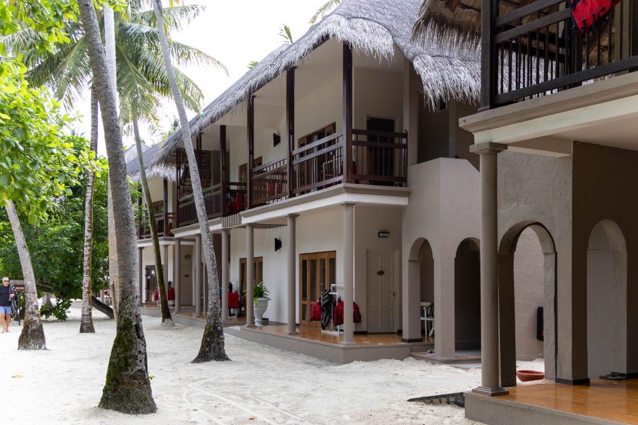 View from front of rooms